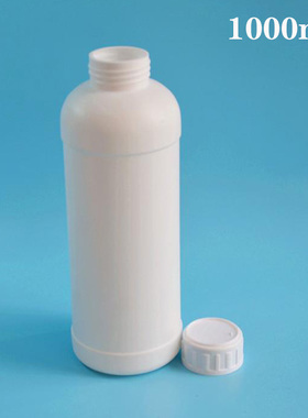 1000ml毫升大口液体水剂瓶 1L白色分装瓶子样品包装空瓶 塑料瓶子