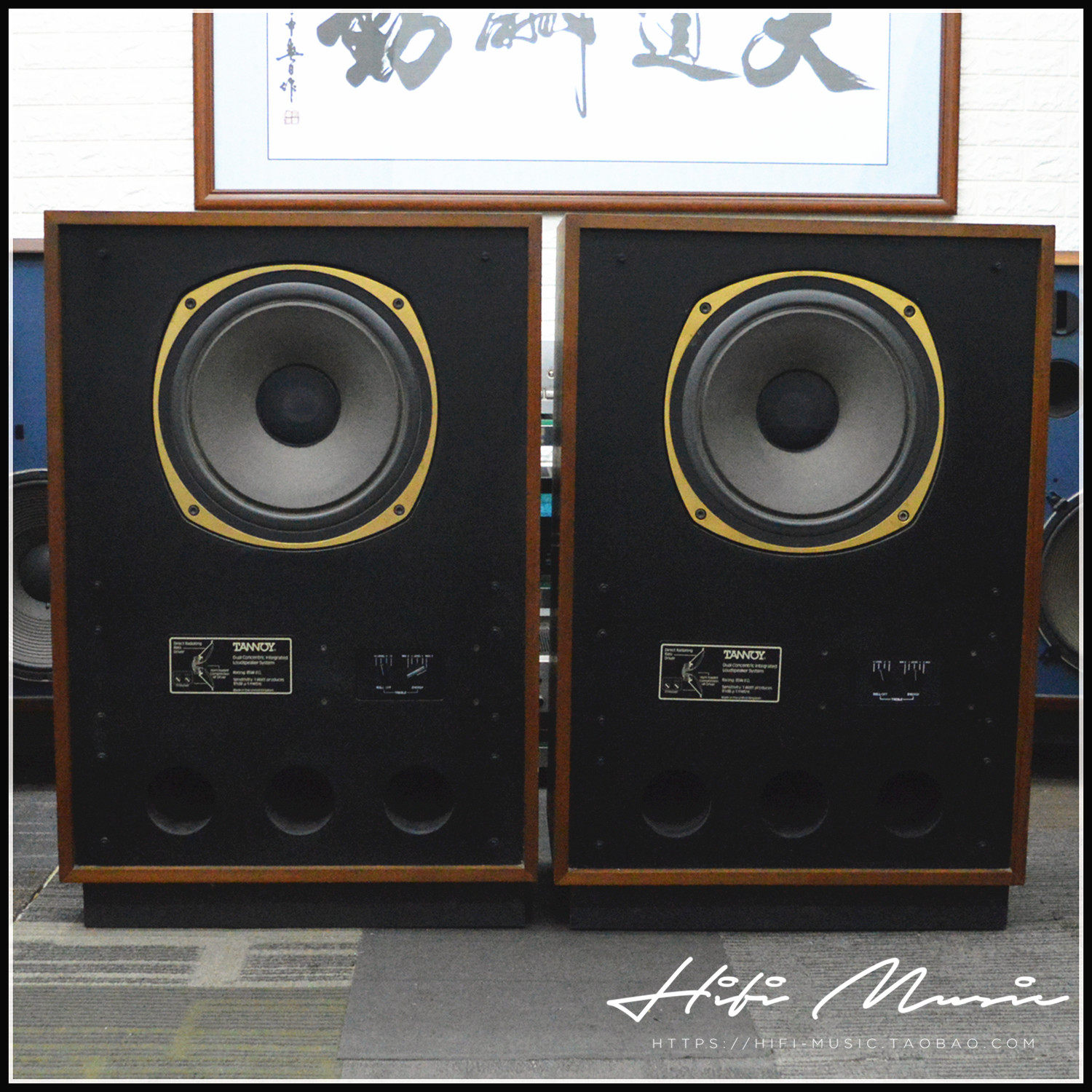 二手原装英国进口Tannoy天朗3828发烧15寸大型落地HIFI保真音箱