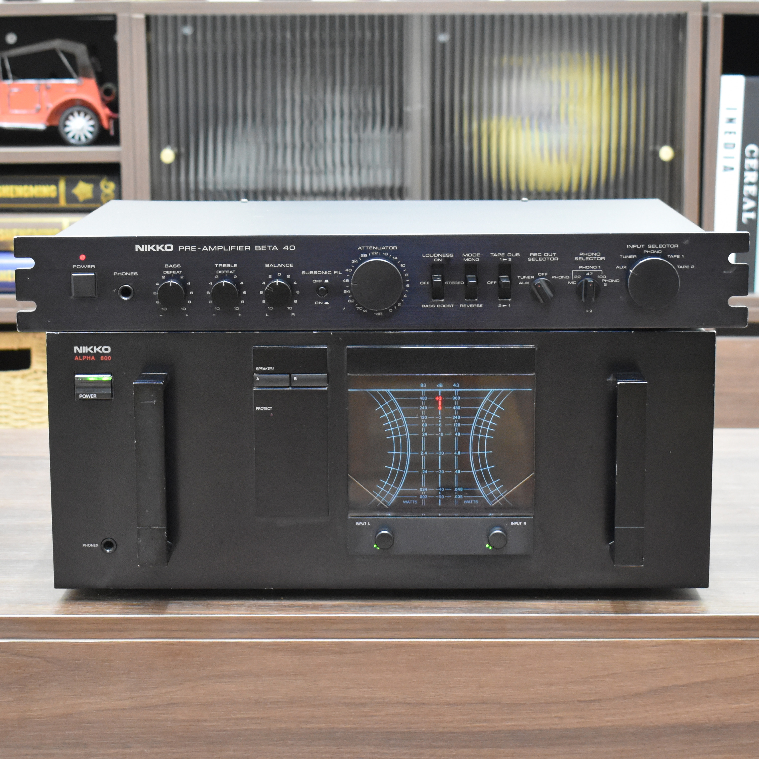 原装日本日高NIKKO BETA 40前级ALPHA 800大功率发烧前后级功放机