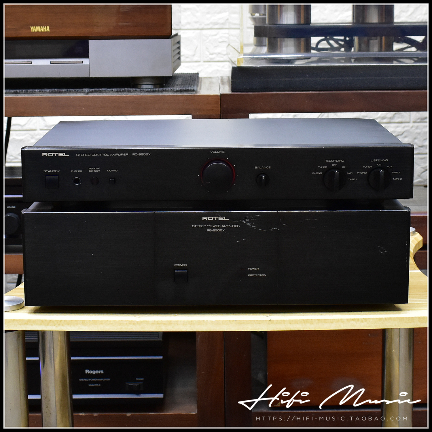 二手原装英国进口 ROTEL/路遥 RC-990BX RB990BX HiFi发烧前后级