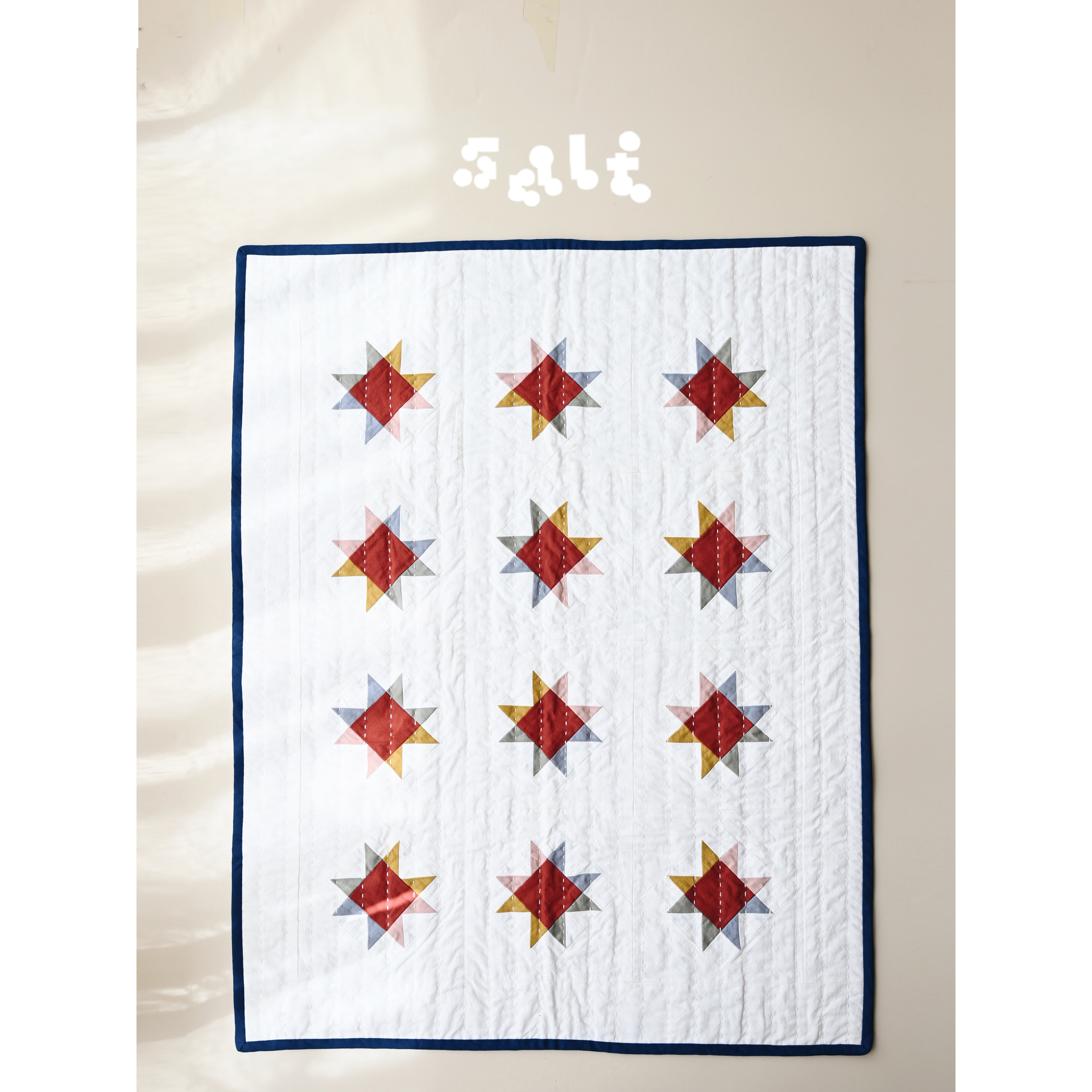 盐巴手作 手工拼布绗缝盖毯被子 闪耀的星星 包邮,婴童用品,被子,淘宝优惠券,粉丝福利购,淘宝优惠卷