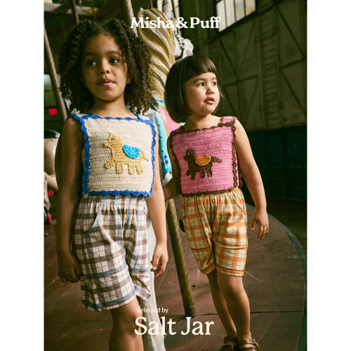 salt jar选品 misha&puff26春夏男女童针织背心短裤