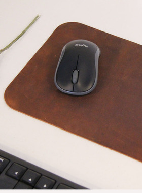 李桂兰堂 头层牛皮疯马皮鼠标垫游戏鼠标垫流畅顺滑可定制尺寸