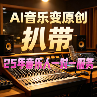ai音乐扒带变原创作品作词作曲编曲伴奏音乐人申请原创服务