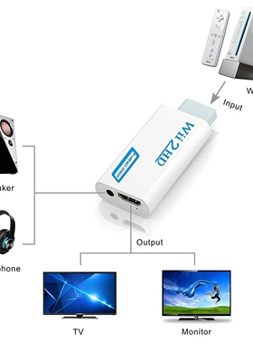 WII转HDMI转接WII TO HDMI WII2HDMI转换器wii to hdmi高清转换线