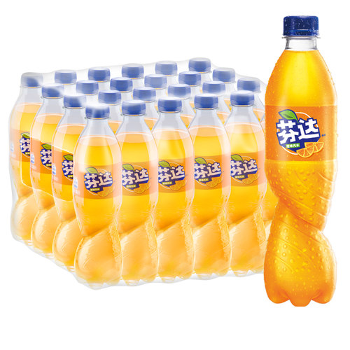 可口可乐芬达橙味汽水碳酸饮料