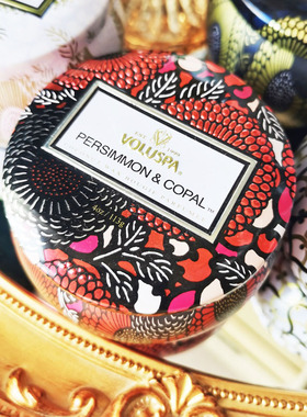 voluspa铁罐礼物安神香薰蜡烛香氛家用室内浪漫113G