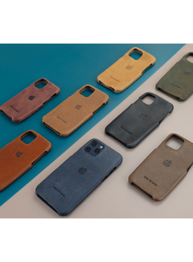 iPhone17proMAX全包手工真皮16pro手机套纯牛皮保护壳适用于苹果15IPHONE13mini迷你14Plus软壳手机壳17