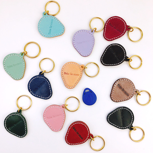 门禁卡套IC卡收纳皮套门锁真皮小区卡电梯卡钥匙感应扣DIY材料包