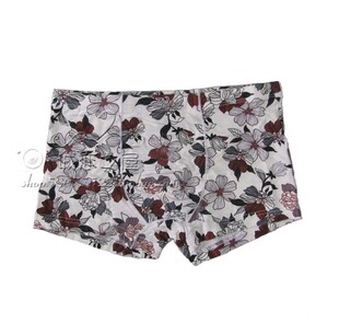 三盒包邮Z8内裤舒适U突设计大码男士内裤中腰平角裤多款多色L号