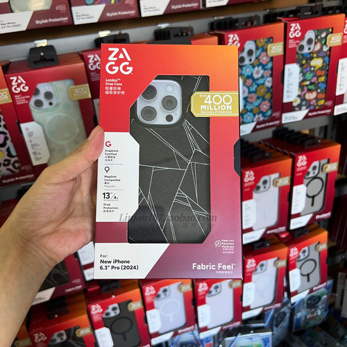 ZAGG轻奢防摔磁吸手机壳适用苹果16promax磨砂MagSafe磁吸充电iPhone16pro磁吸保护套软边石墨烯
