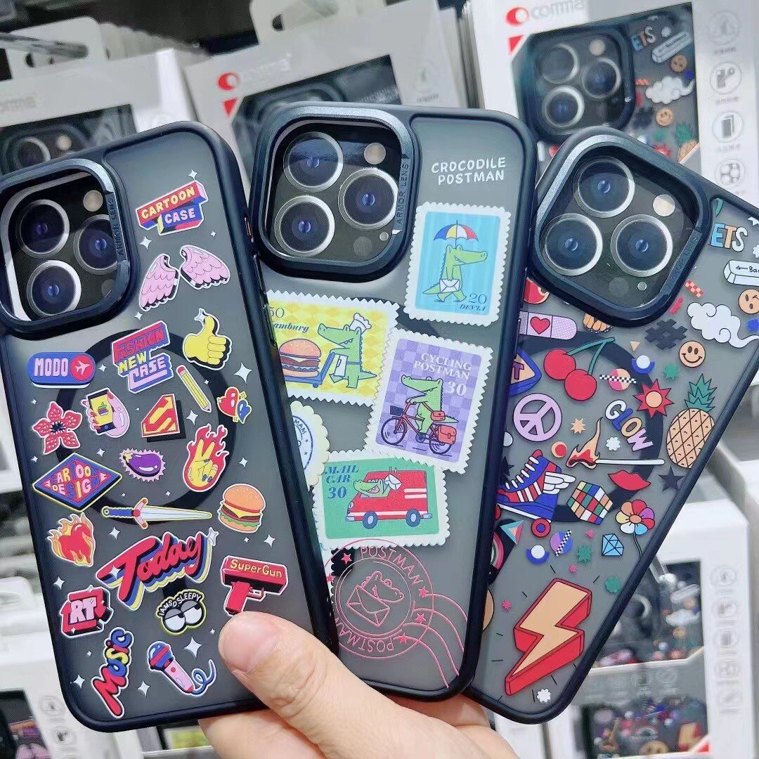 Comma适用于iPhone15promax文创拼贴手机壳15pro磁吸磨砂防摔壳15pRo高性价比高么？