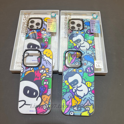 Benks邦克仕适用iphone16promax苹果16pro兔克兔克联名轻色系列手机壳磁吸充电带相机保护按键防摔潮牌保护套