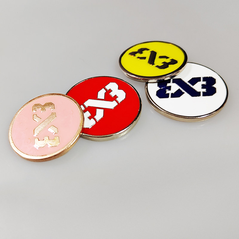 合金三对三3x3三人篮球裁判员挑边器比赛专用分边器选边币硬币