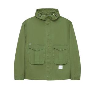 WTAPS美式宽松户外军绿色机能工装夹克日系复古连帽外套潮牌上衣
