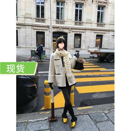 Mona家 羊毛小香风气质千金双面呢大衣外套女小个子 2024冬季新款