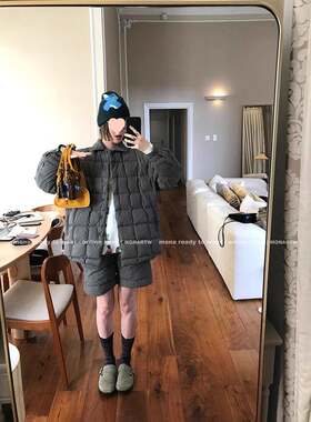 Mona家 90白鸭绒 日常百搭羽绒外套中腰短裤女小个子 2025冬季新