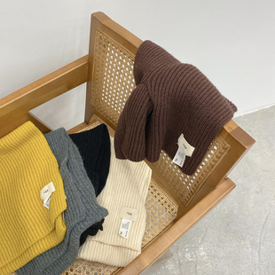 韩国东大门 egg针织围巾女冬季百搭毛线围脖ins 小红书爆款