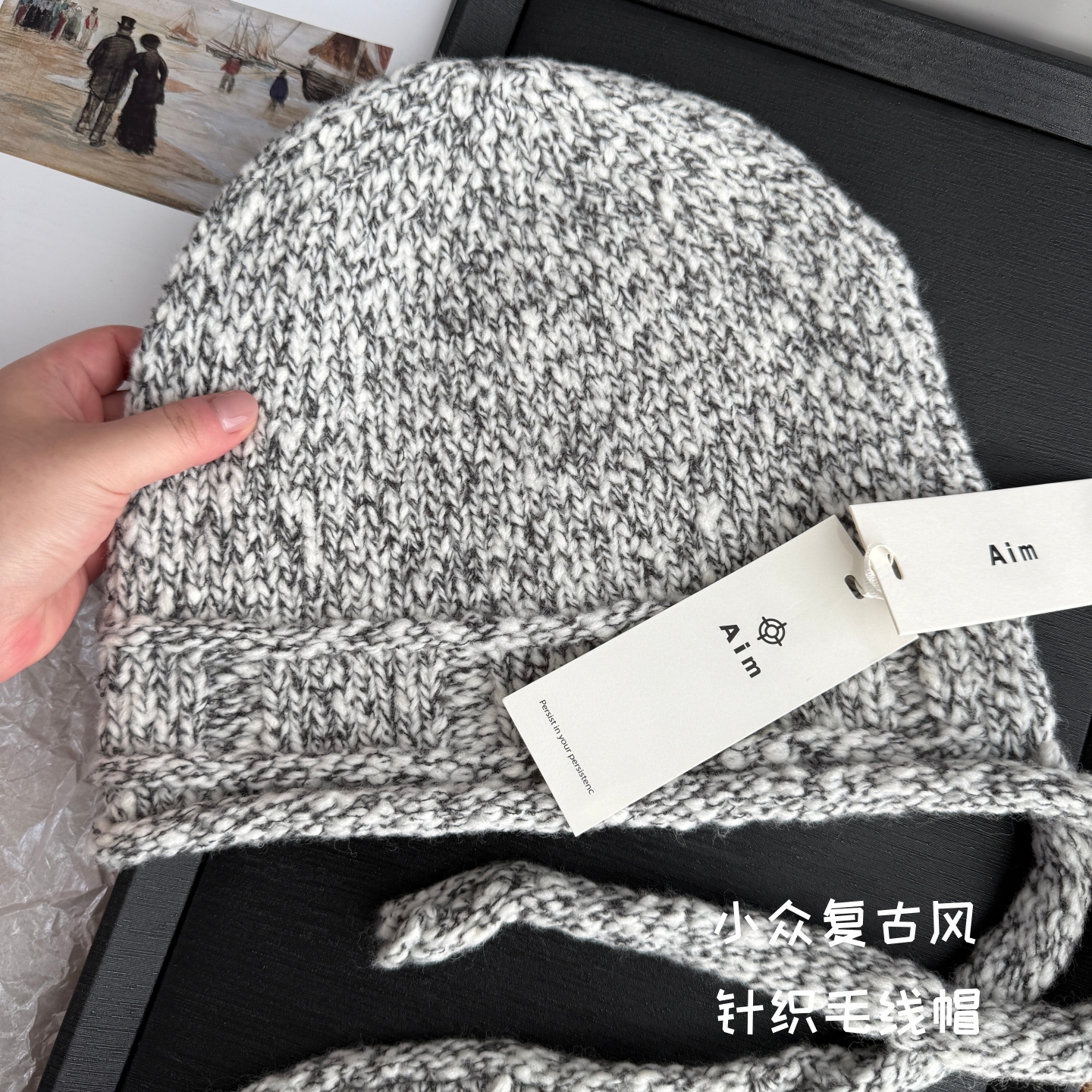 50%纯羊毛软糯针织围巾