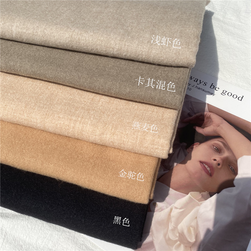 纯色云朵柔软围巾女冬季仿羊绒披肩两用百搭日系韩版学生长款素色