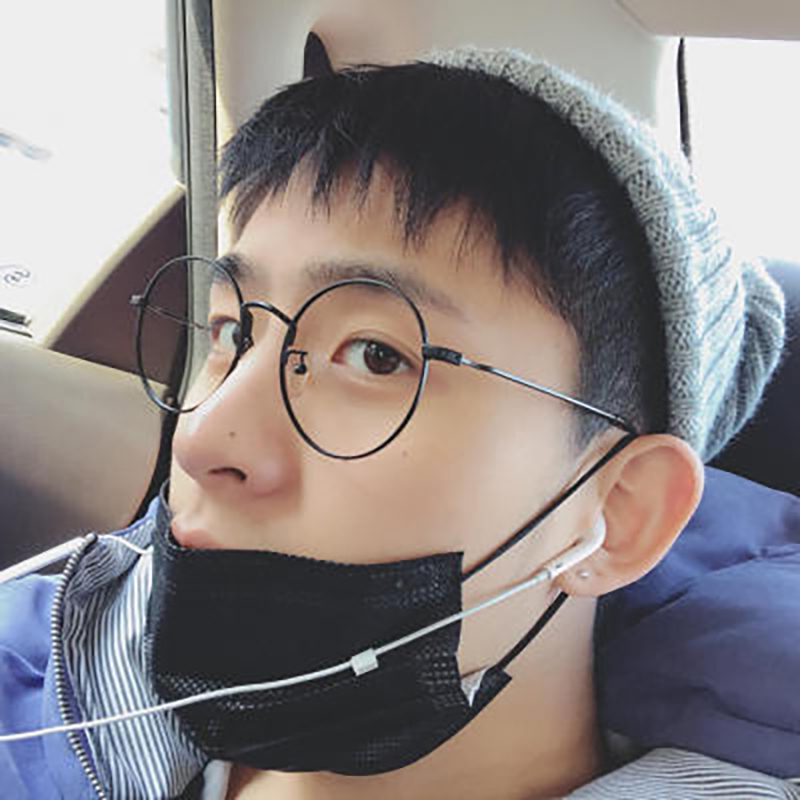 焦迈奇明星同款眼镜复古圆形近视眼镜框黑色素颜显瘦潮有度数变色