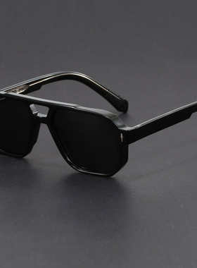 卡扎小众藏青色飞行员太阳眼镜