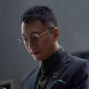 扫黑风暴李成阳孙红雷同款眼镜框男纯钛架小众圆框系列可配近视镜