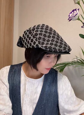ca4la国内现货shk01285小花朵前进帽猎帽头围不限