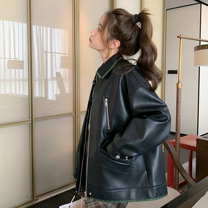 【现货】特种绣皮衣夹克外套女2B175-8212-P145控198,女装皮衣,浙宝229