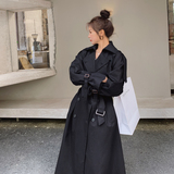 现货2022年春季新款双排扣超长款风衣229-8150-P160-K228，女装风衣，浙宝229