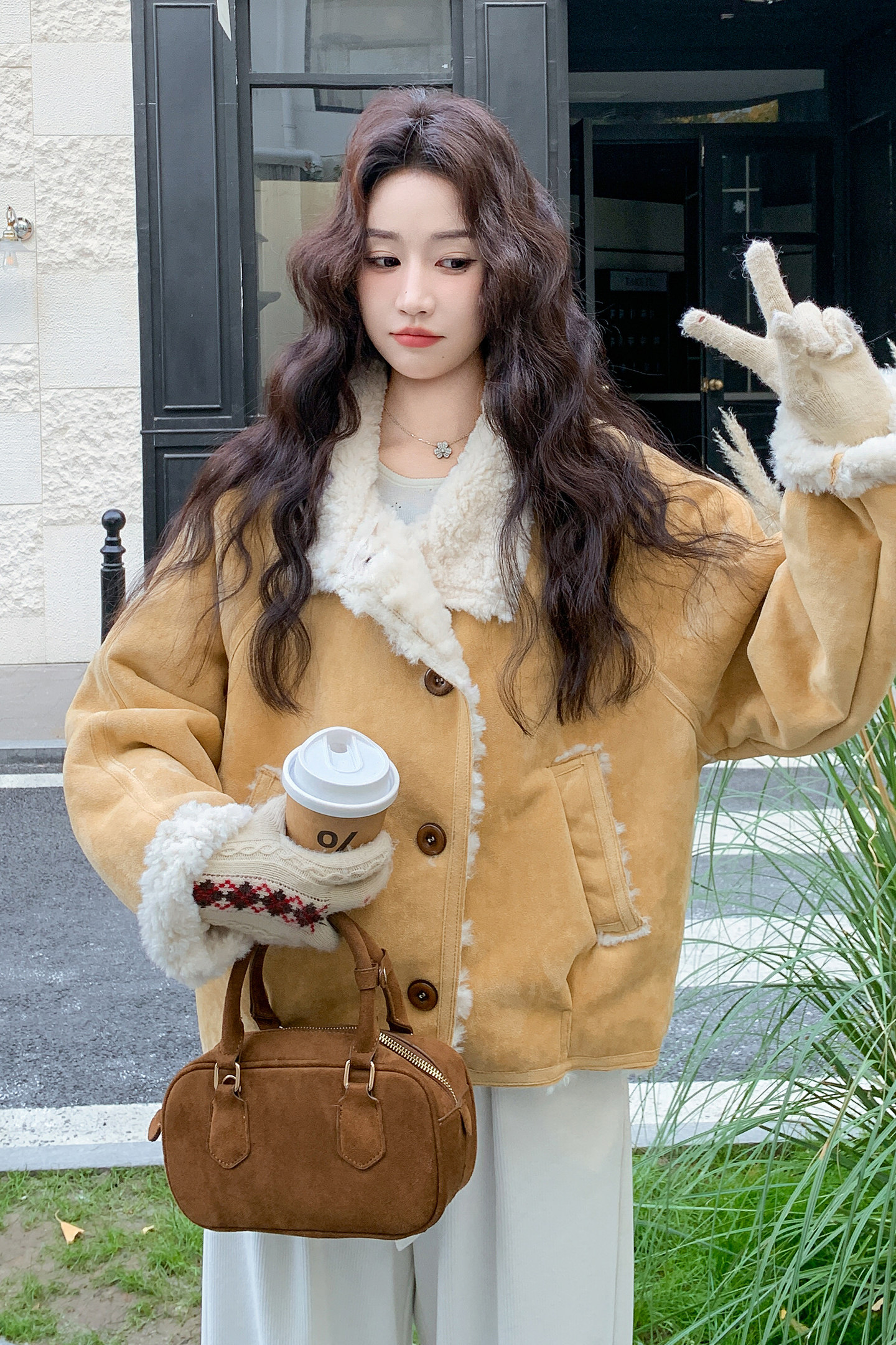 【大货】25年皮毛一体大货已出2B175-8473-P205控298,女装短外套,浙宝229