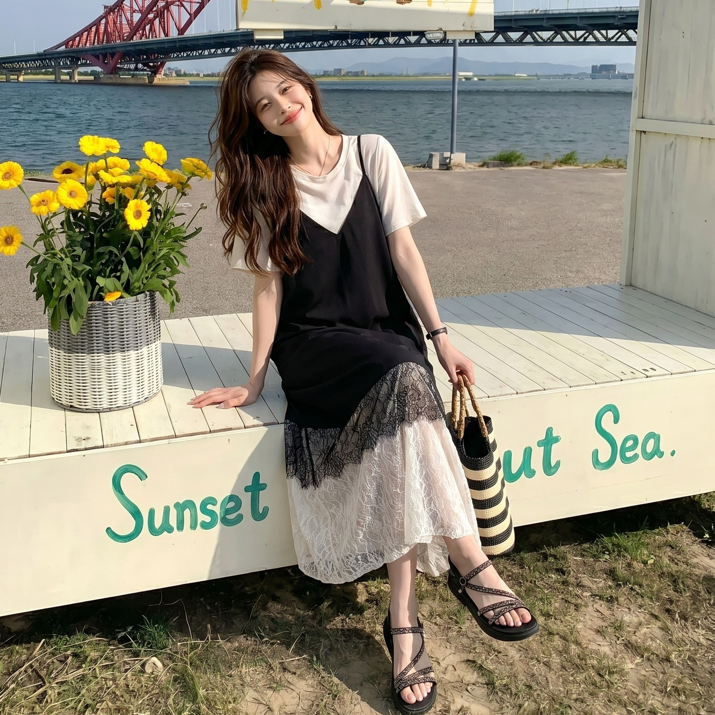 【大货已出】假两件连衣裙2B175-8530-P140控228,女装连衣裙,浙宝229