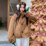 【】25年新款皮毛一体两面穿229-8469-P215控318，女装短外套，浙宝229