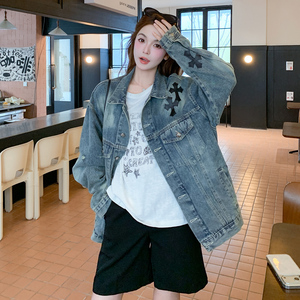 【现货】26年牛仔外套个性贴花2B175-8485-P165控268图片