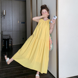 【新款】25年黄色无袖连衣裙229-8335-P135控198，女装连衣裙，浙宝229