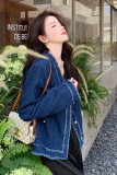 韩系高级感绝美牛仔小香风外套女春秋2025超火好看减龄感夹克上衣，女装短外套，浙宝229