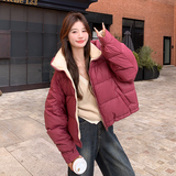 【大货已出】25年短款火龙果色羽绒服229-8322-P245控368，女装羽绒服，浙宝229