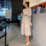 现货秋季小香风马甲长裙套装女229-8140-P190-K258，女装套装/套裙，浙宝229