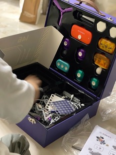 科学罐头编程机器人积木动力版可遥控编程儿童电动科教益智男玩具