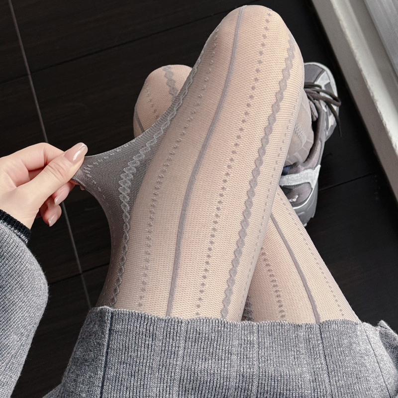 气质烟灰色丝袜女日系jk白丝连裤袜春夏秋款甜美lolita黑丝打底袜