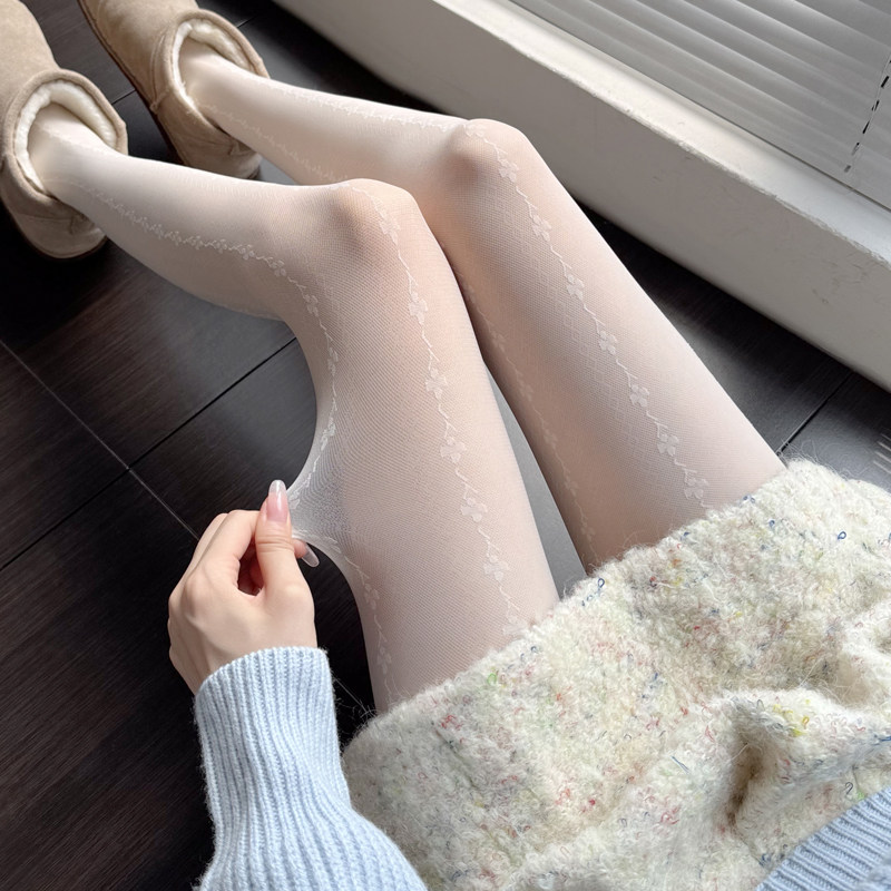 jk白丝袜女春秋薄款甜美lolita奶白色连裤袜蕾丝提花防勾丝打底袜,女士内衣/男士内衣/家居服,连裤袜/打底袜,淘宝优惠券,粉丝福利购,淘宝优惠卷