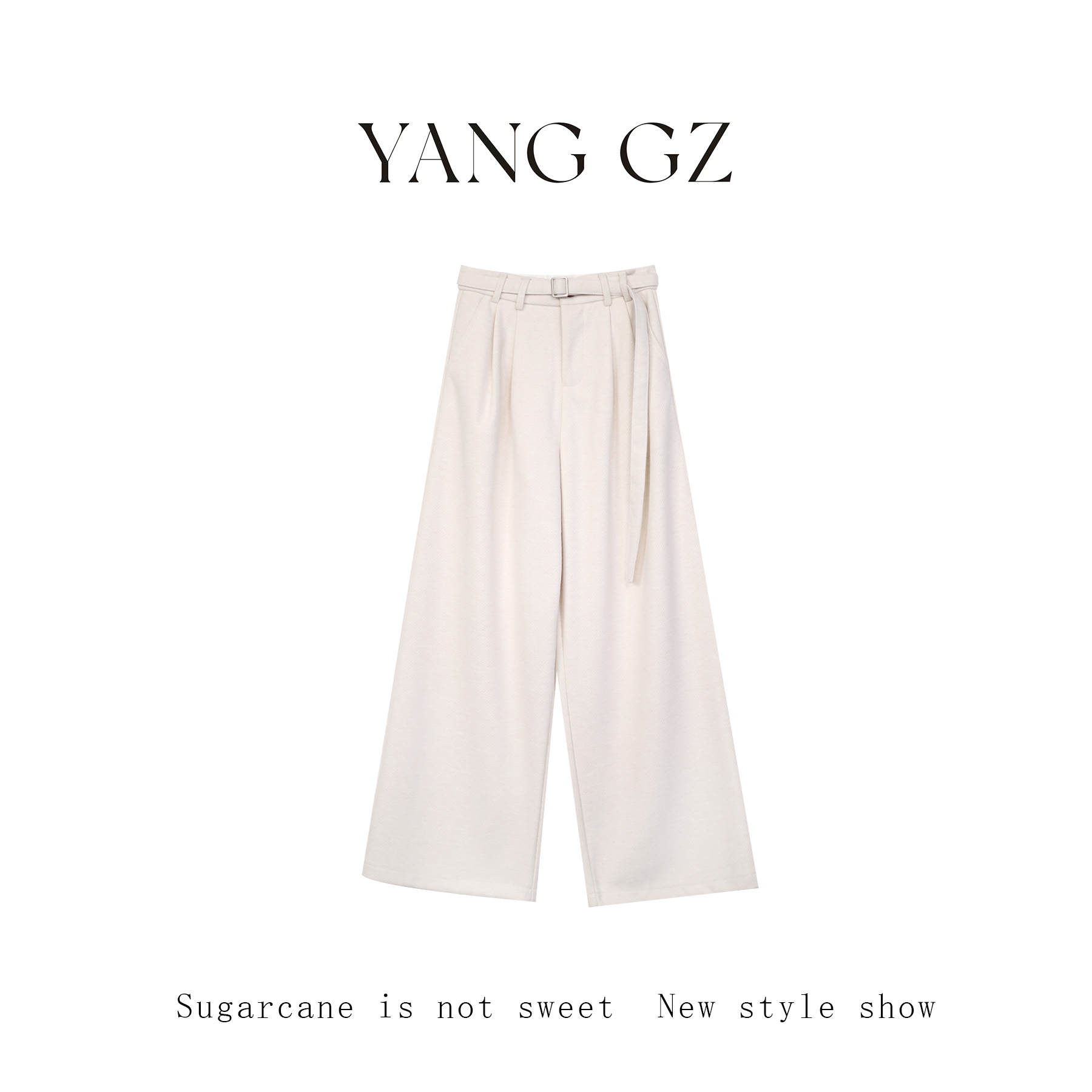 秋冬高腰直筒阔腿裤香蕉裤子女