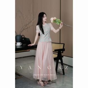国风高透轻纱时尚 YANG 夏新款 白雪公主2.0 显瘦气质半身裙女