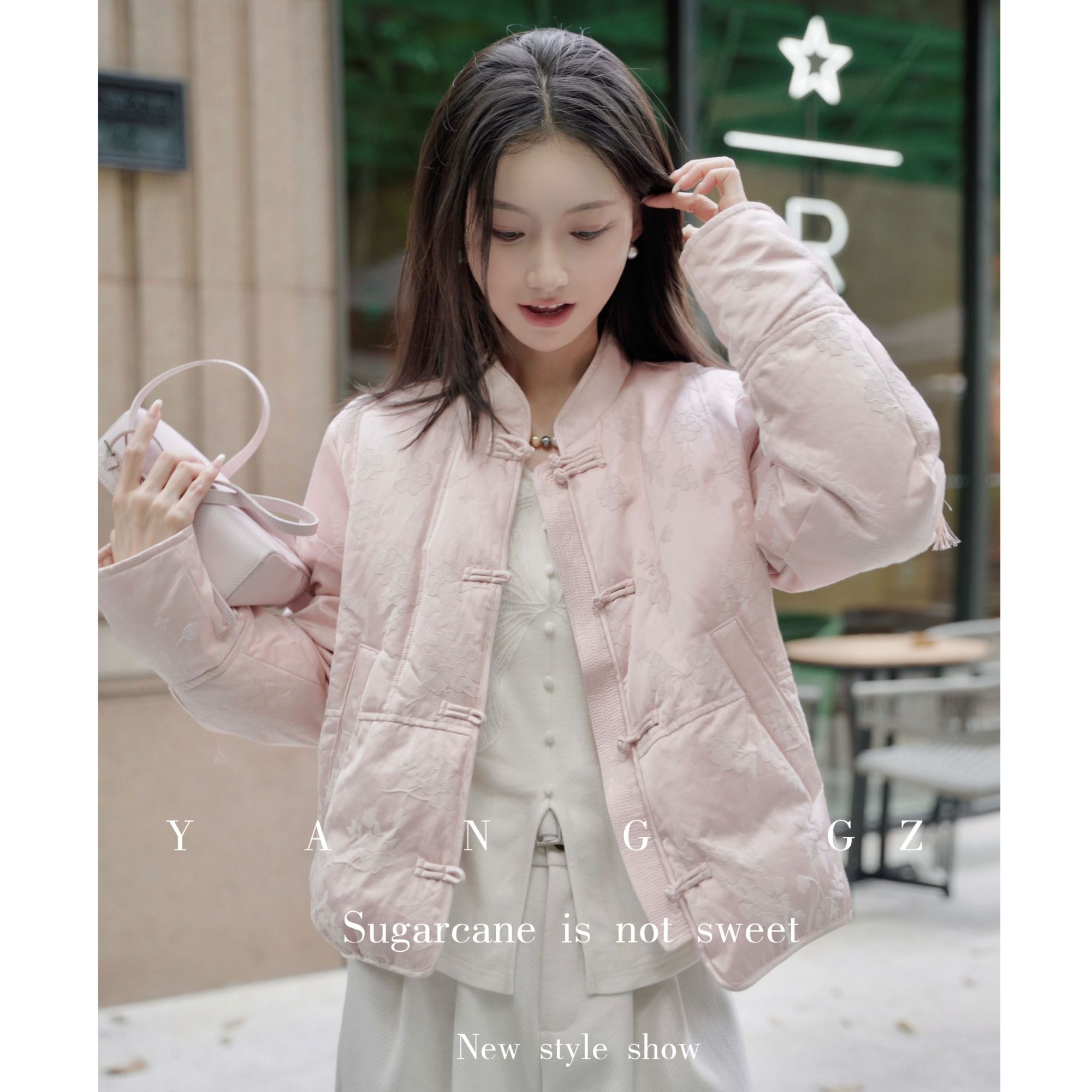 YANG GZ 【北欧童话】90鹅绒新中式羽绒服短款外套女 GZ9923