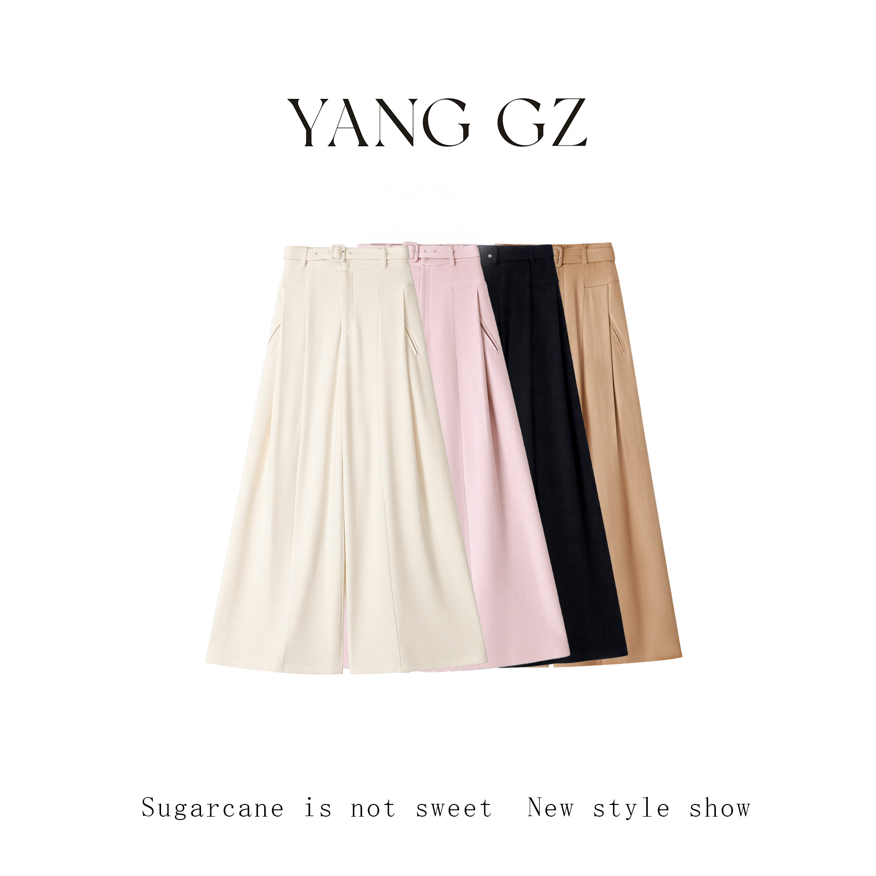YANG GZ【慵懒假日】羊毛桑蚕丝混纺阔腿长裤女 GZ5153CP602548