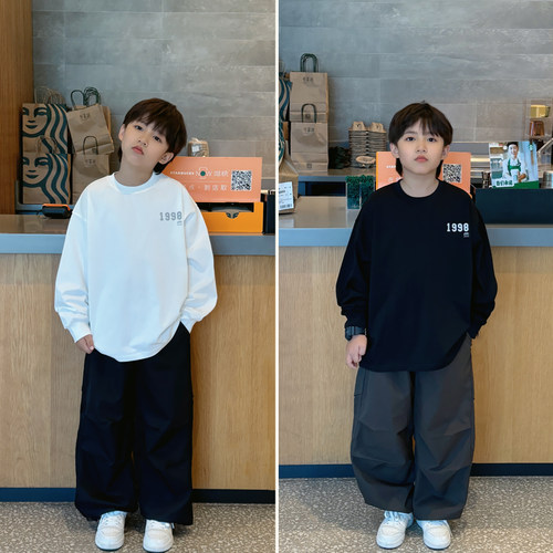 凯文家春秋款宽松长袖T恤韩版