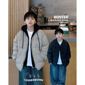 凯文家童装 无领儿童轻薄羽绒服外套 男童中大童韩版 2024冬季 新品