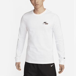 Nike 男子透气印花休闲圆领长袖 T恤DZ2696 100 耐克正品