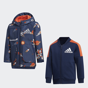 2IN1 Adidas 阿迪达斯正品 JKT男童运动梭织夹克外套GC7242
