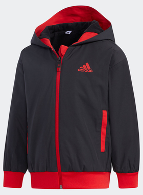 Adidas/阿迪达斯正品 新款小童装训练运动梭织夹克外套 GP0565